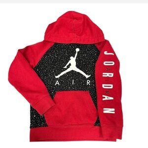 Air Jordan Kids Red and Black Hoodie